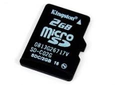 THẺ NHỚ KINGTON MICRO SD 2GB BẢO HÀNH 1NĂM  ĐẶT HÀNG